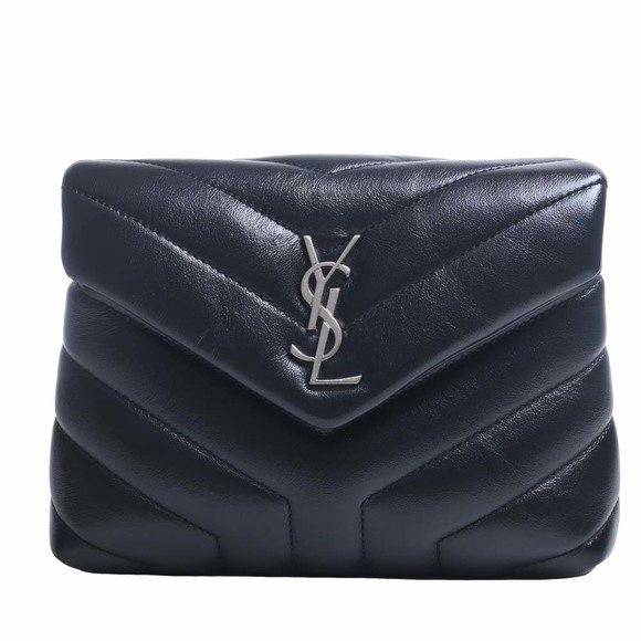 Saint Laurent Leather Shoulder Bag Black - Picture 1 of 8